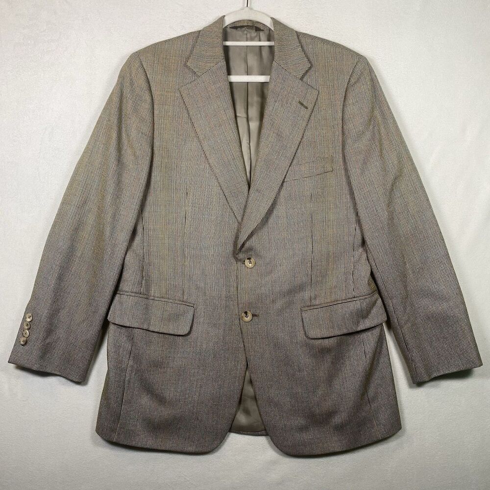 Vintage Paul Stuart Stuart II Sport Coat Men’s 40R Wool Silk Blazer Made in Cana